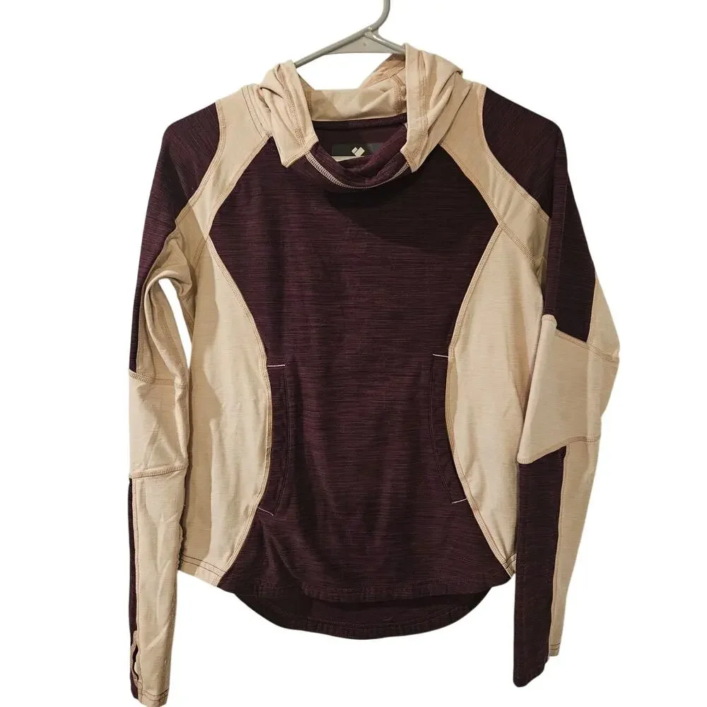 Obermeyer Girls‎ Cora FLC Hoodie Youth Large 14-16 Purple Pink Stretch Pullover